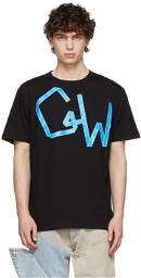 Georges Wendell Black Logo Appliqué T-Shirt