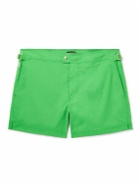 TOM FORD - Straight-Leg Mid-Length Swim Shorts - Green