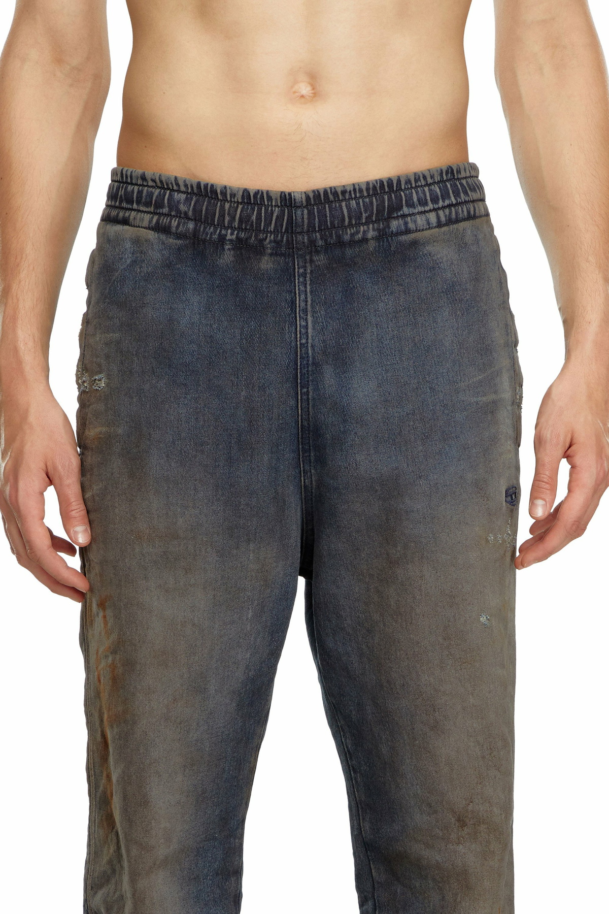DIESEL ディーゼル Slim D-Labb Track Denim Diesel Slim D-Labb Track denim - Jeans Mens in Blue Diesel