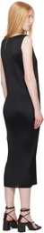 PLEATS PLEASE ISSEY MIYAKE Black Basics Maxi Dress