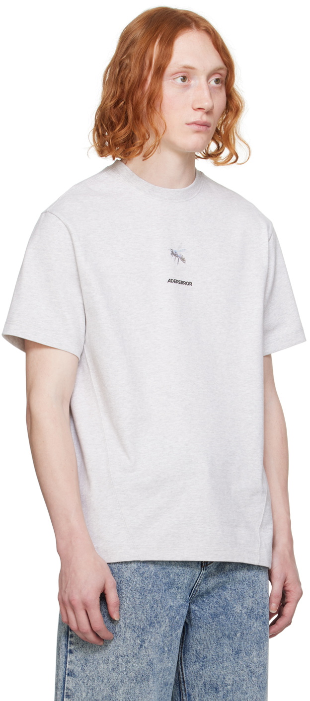 ADER error Gray Graphic T-Shirt ADER error
