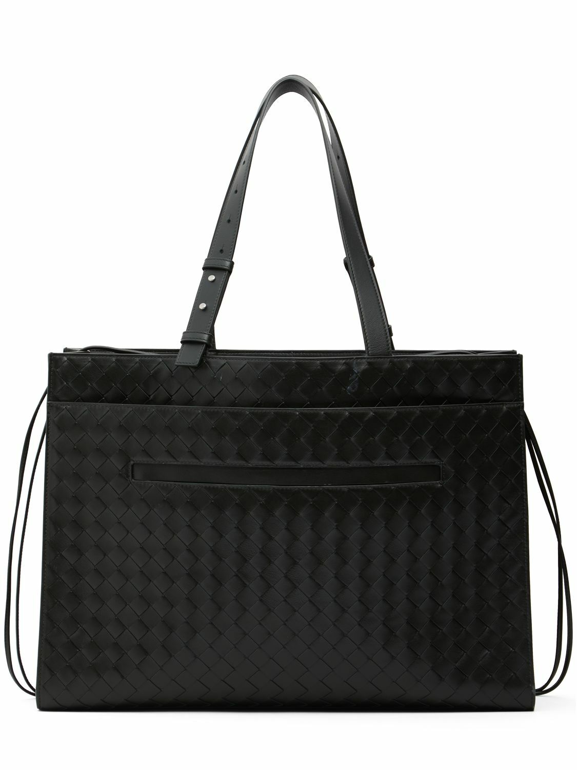 送料関税込◇BOTTEGA VENETEA Intrecciato ナイロン バッグ Bottega Veneta Men's Intrecciato Zip North-South Tote Bag