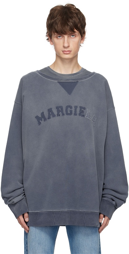Photo: Maison Margiela Blue Faded Sweatshirt