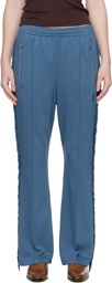 NEEDLES Blue Fringe Boot-Cut Track Pants