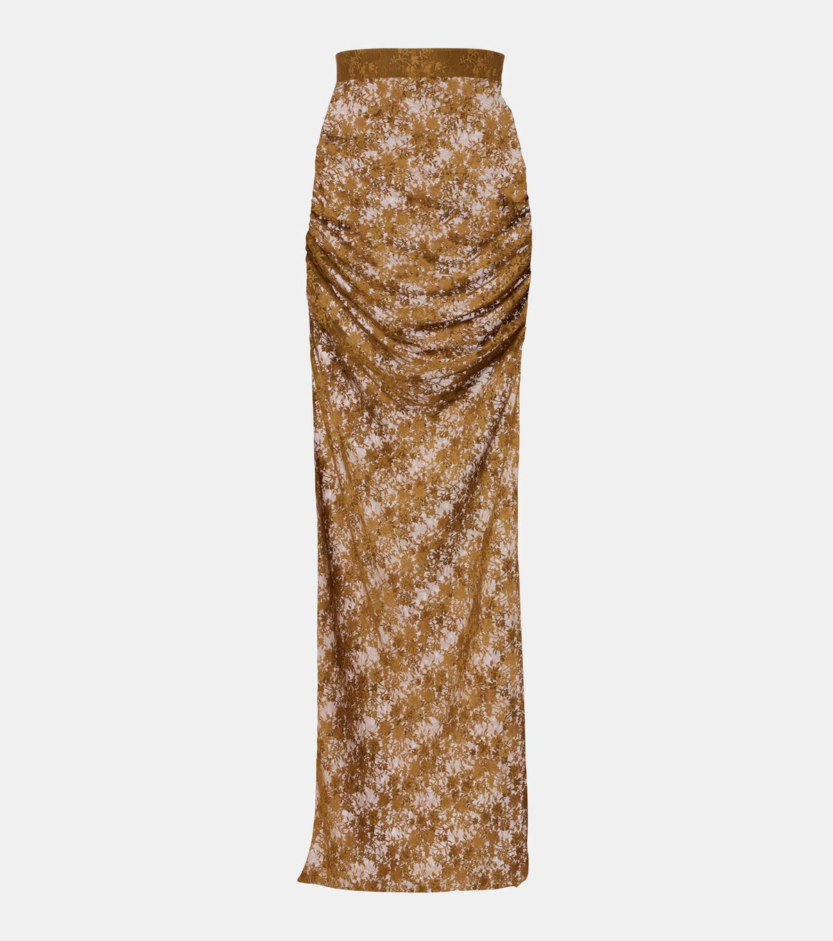 Alex Perry Floral sheer lace skirt
