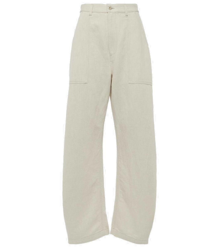 Photo: Loewe Balloon cotton and linen wide-leg pants