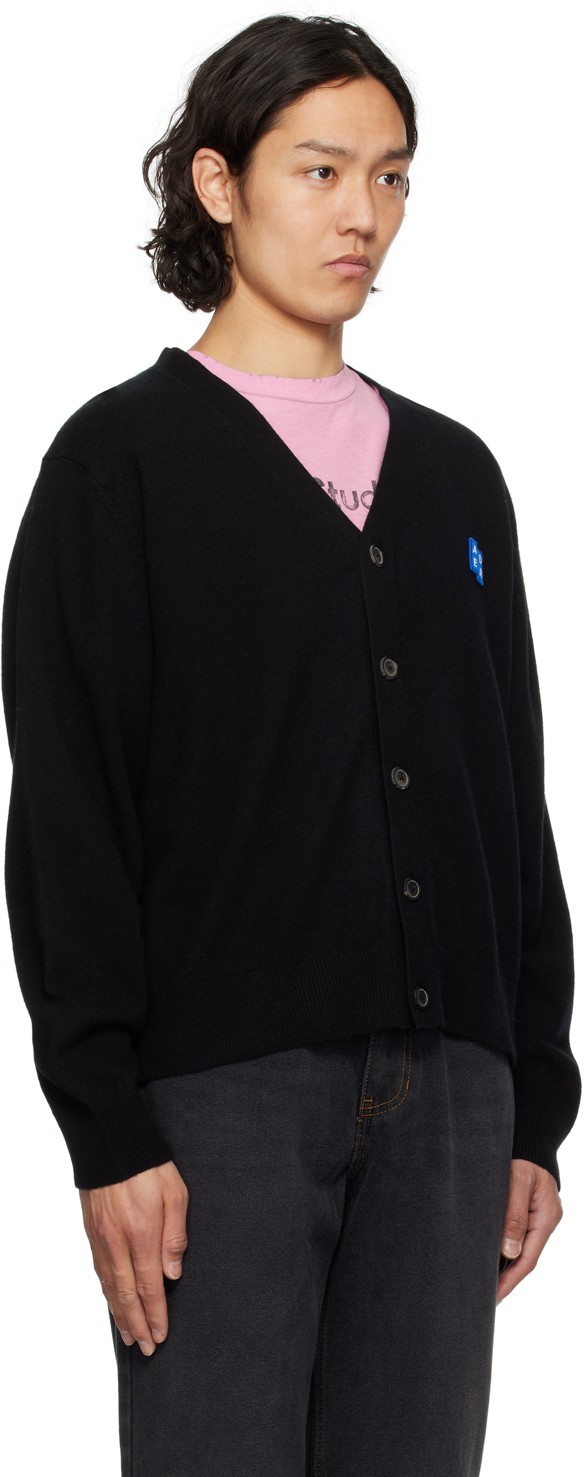 ADER error Black Sig; TRS Tag 01 Cardigan