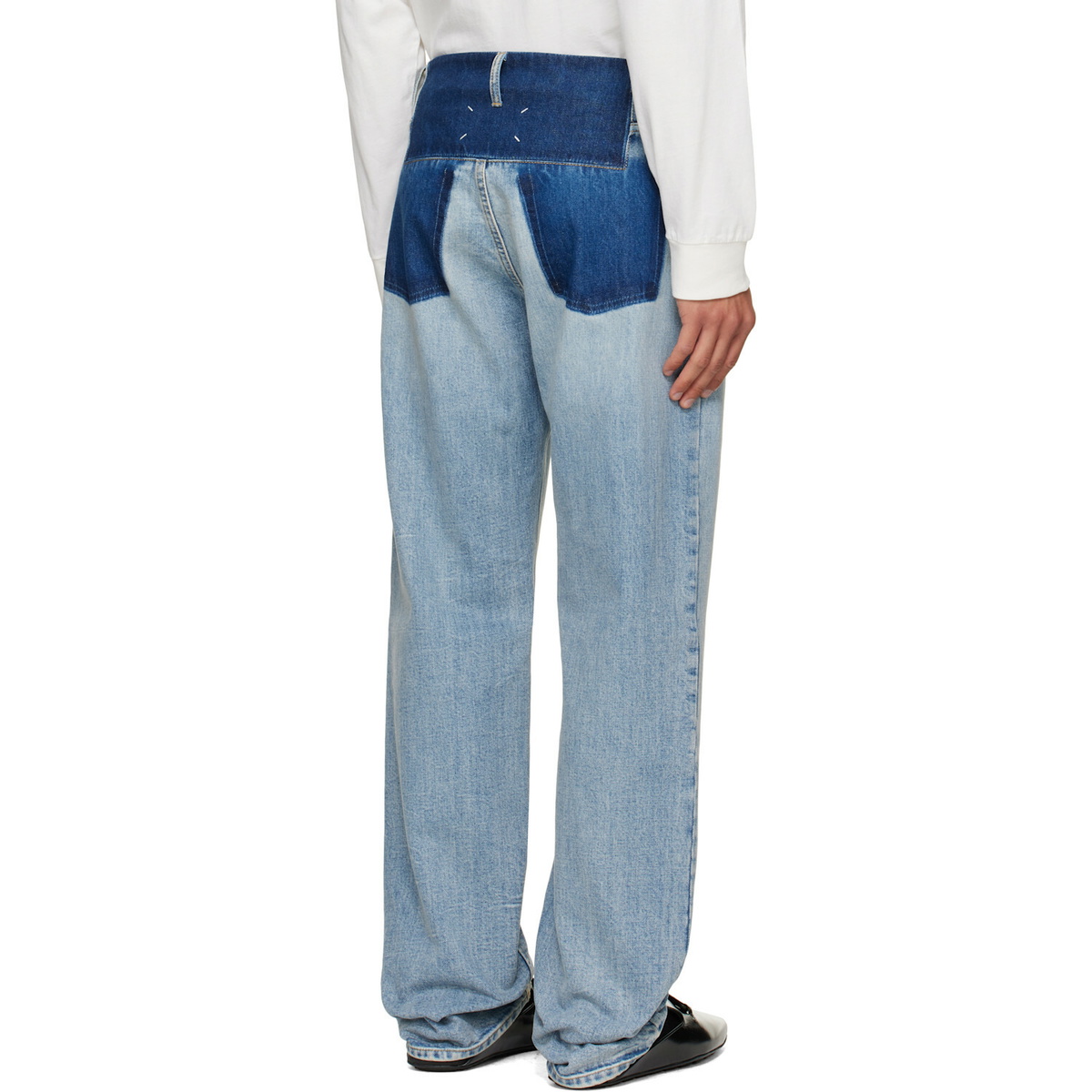 Maison Margiela Blue Straight-Leg Jeans