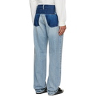 Maison Margiela Blue Straight-Leg Jeans