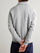 Beams Plus - Slim-Fit Cotton-Jersey Half-Zip Sweatshirt - Gray
