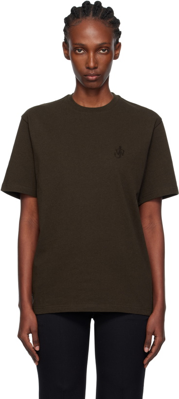 Photo: JW Anderson Brown Anchor Embroidery T-shirt