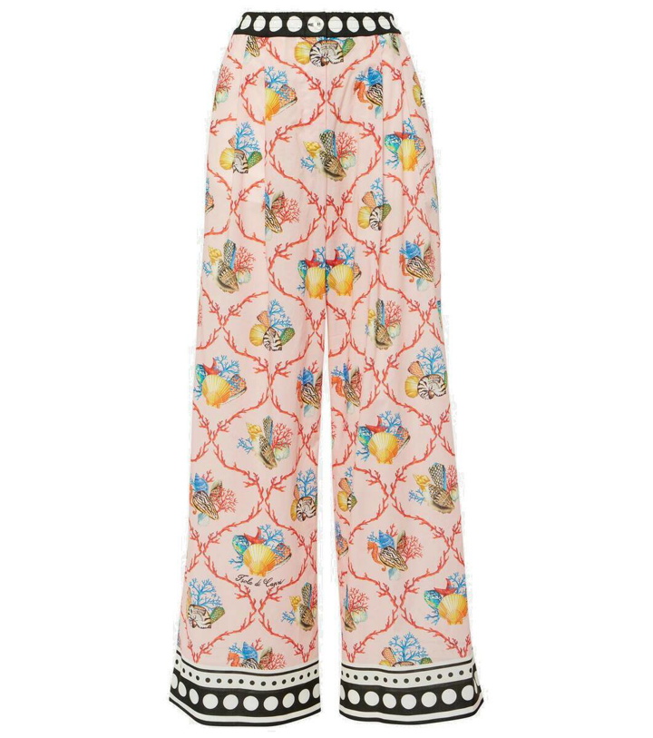 Photo: Dolce&Gabbana Capri printed cotton palazzo pants