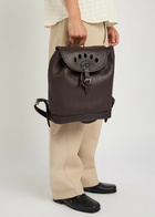 Valentino Garavani Antibes Perforated Leather Backpack - Brown - One Size