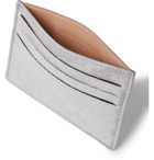 Maison Margiela - Distressed Suede Cardholder - Gray