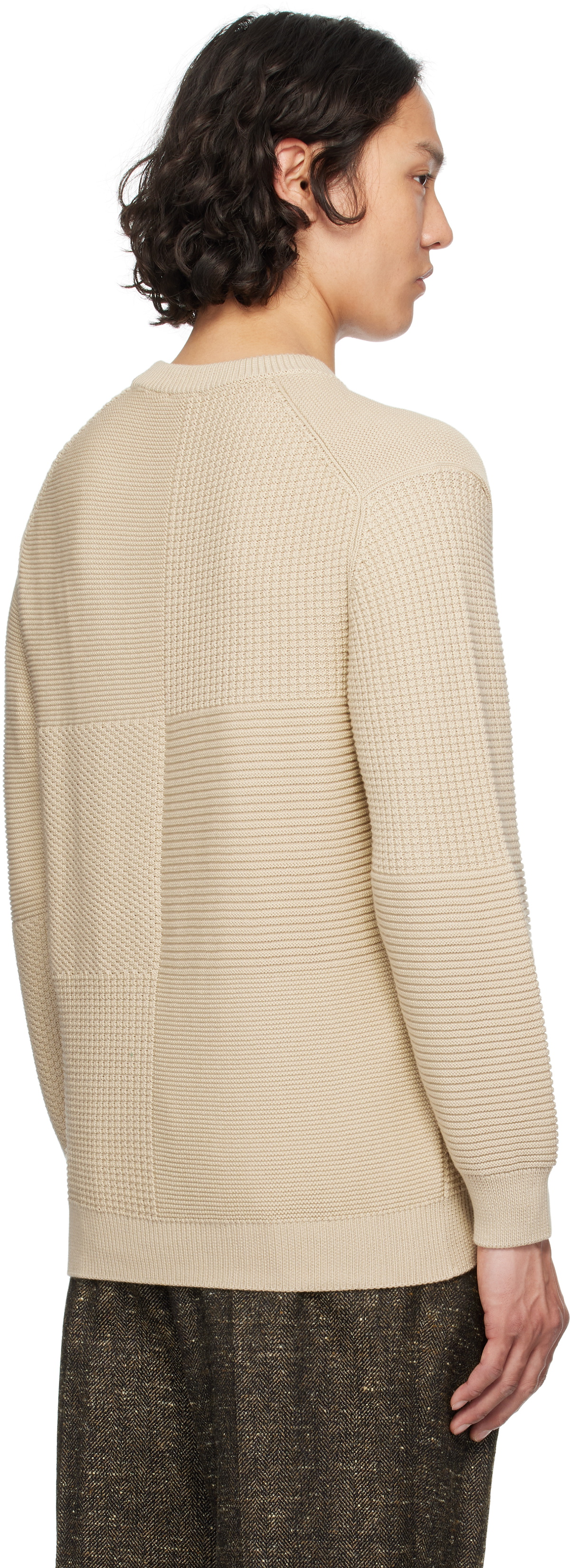 PS by Paul Smith Beige Organic Cotton Sweater