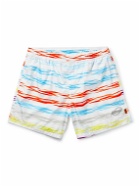 Missoni - Slim-Fit Mid-Length Striped Swim Shorts - White