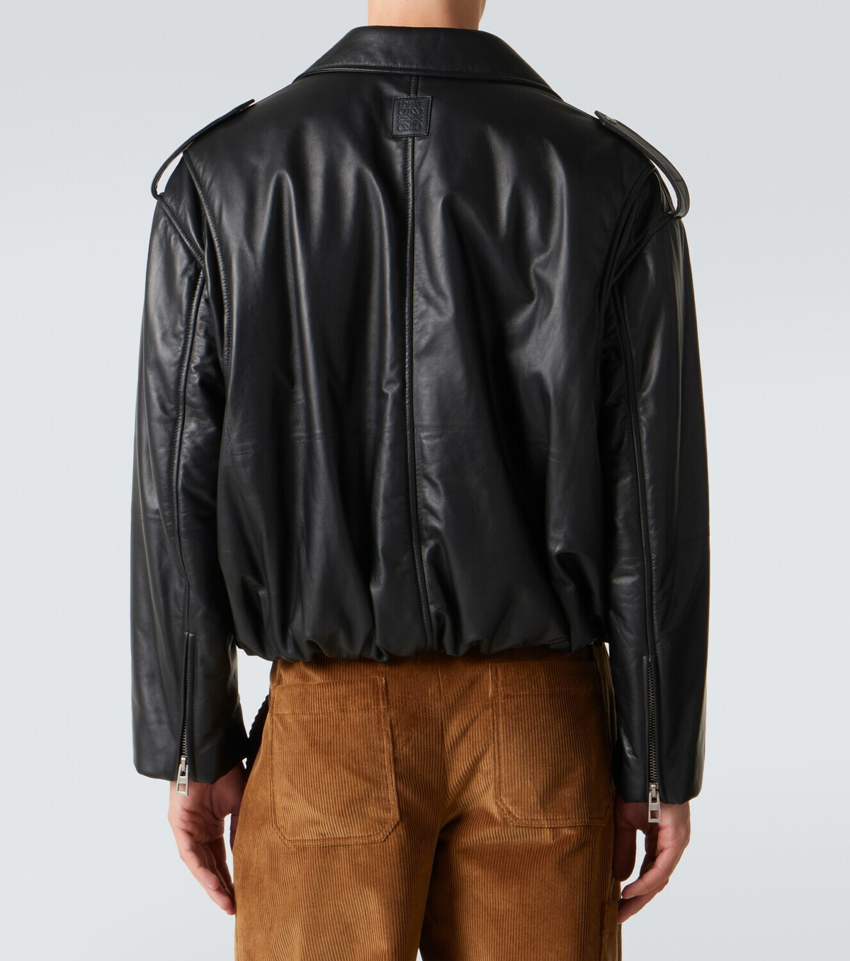 Loewe Balloon leather biker jacket