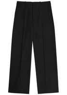 Calvin Klein Straight-leg Wool Trousers Black