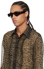Fendi Brown FF Squared Sunglasses