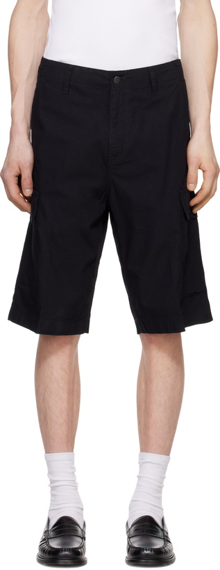 Photo: Carhartt Work In Progress Black Regular Cargo Shorts