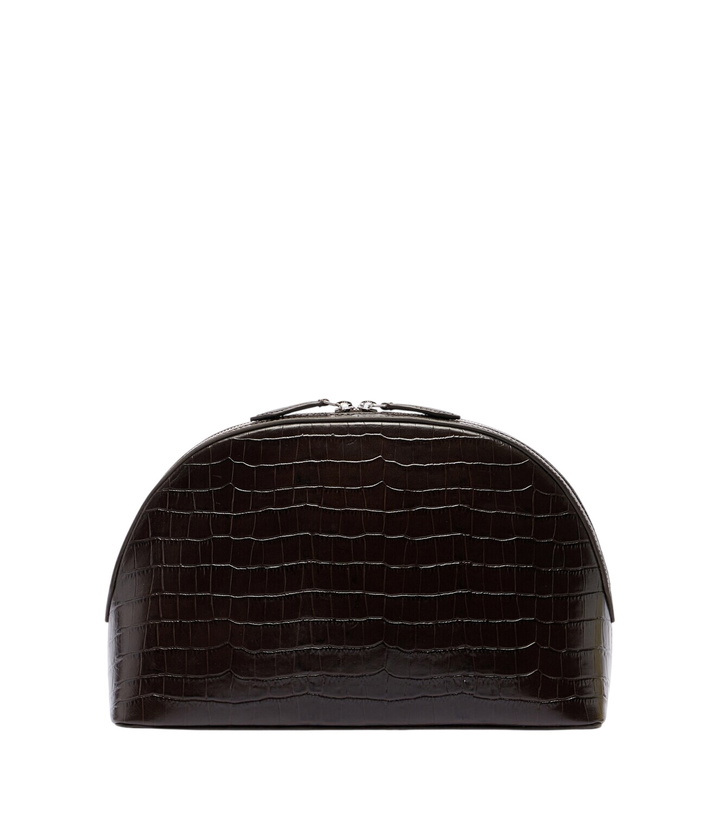 Photo: A.Emery Halloran croc-effect leather clutch