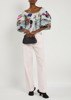 Julia Heuer Karlotta Plissé Crepe top - Blue - One Size