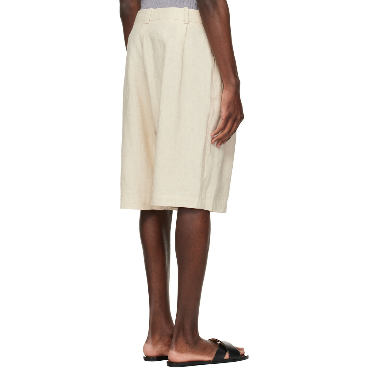 colbo Off-White Dress Shorts