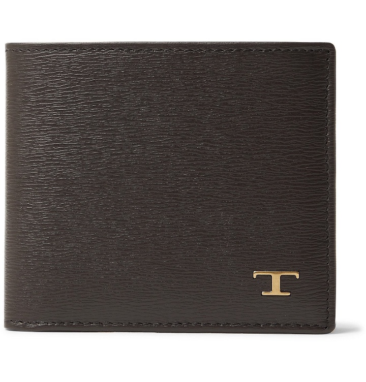 Photo: Tod's - Textured-Leather Billfold Wallet - Brown