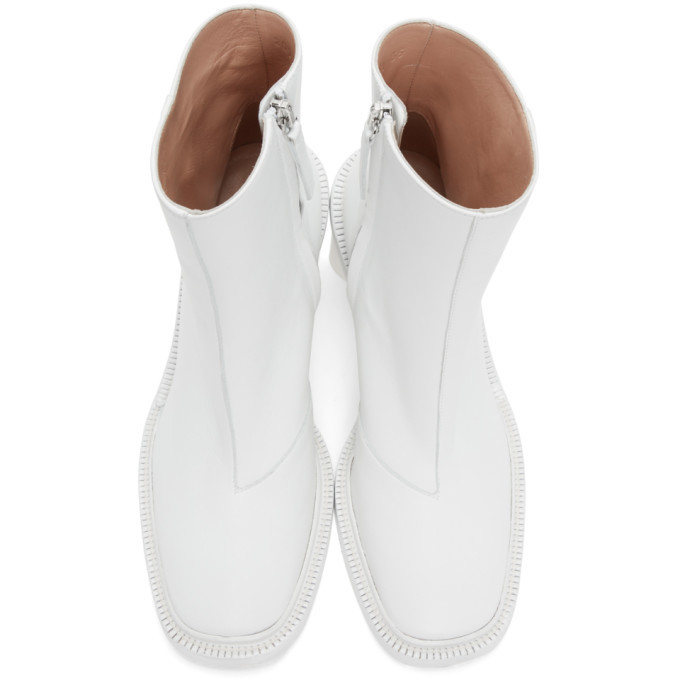 Acne Studios White Booker Boots Acne Studios