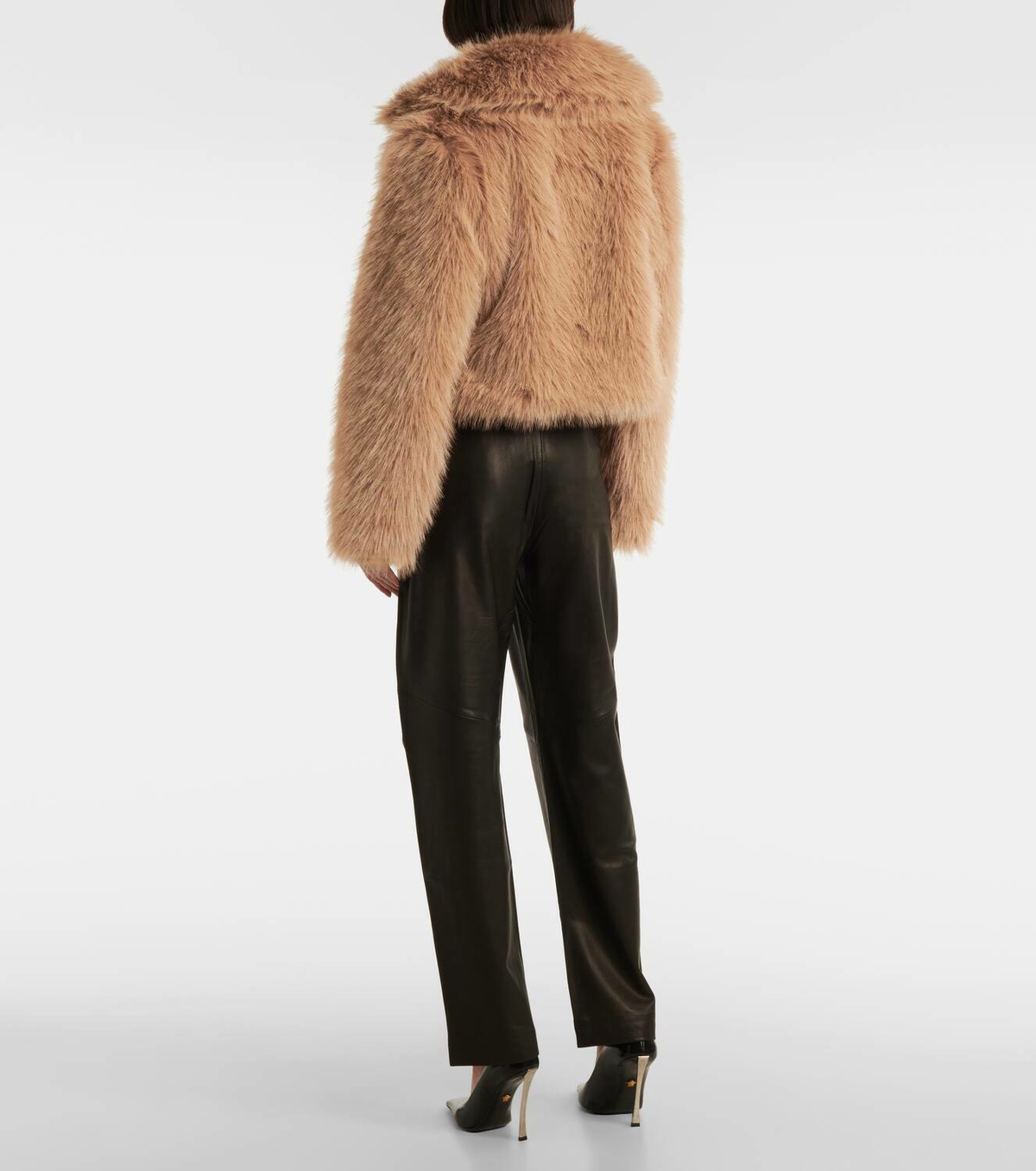 The Sei Faux fur bomber jacket