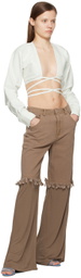Christopher Esber Brown Deconstruct Splice Jeans