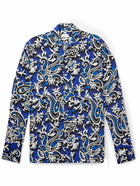 Etro - Printed Silk Shirt - Blue