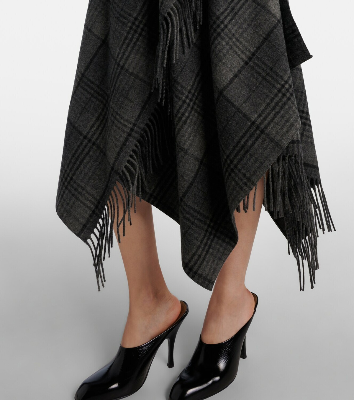 Ralph Lauren Collection Hadia fringed wool midi skirt