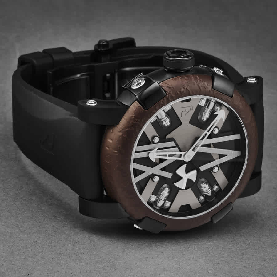 Romain Jerome Steampunk Automatic Black Dial Mens Watch RJ.ST.AU.101.20