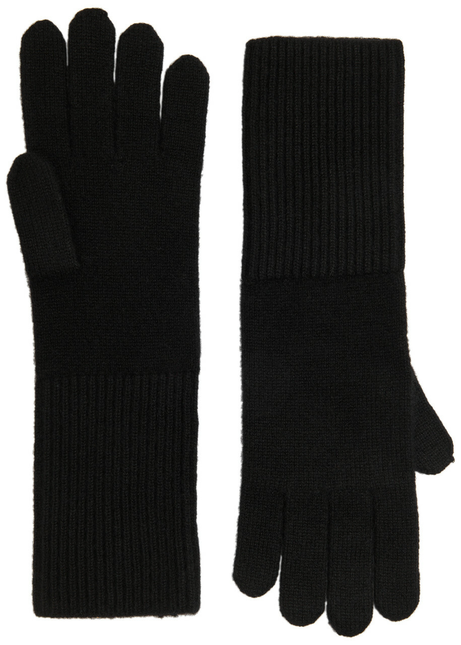 Loop Cashmere Cashmere Gloves - Black - One Size