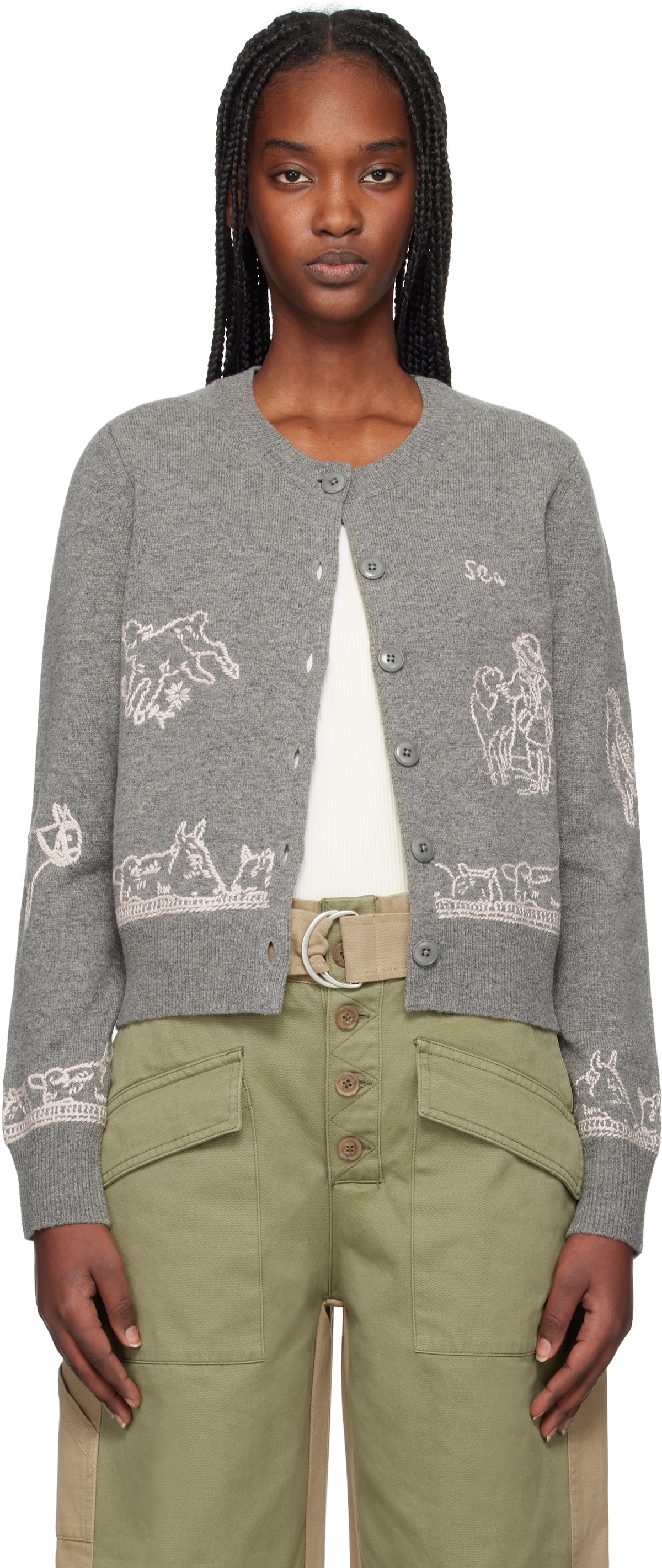 SEA NY Gray Edin Cardigan