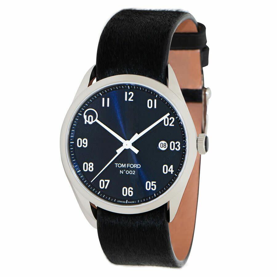Tom Ford 002 Automatic Blue Dial Mens Watch TF0120175082 BLA2 TOM FORD