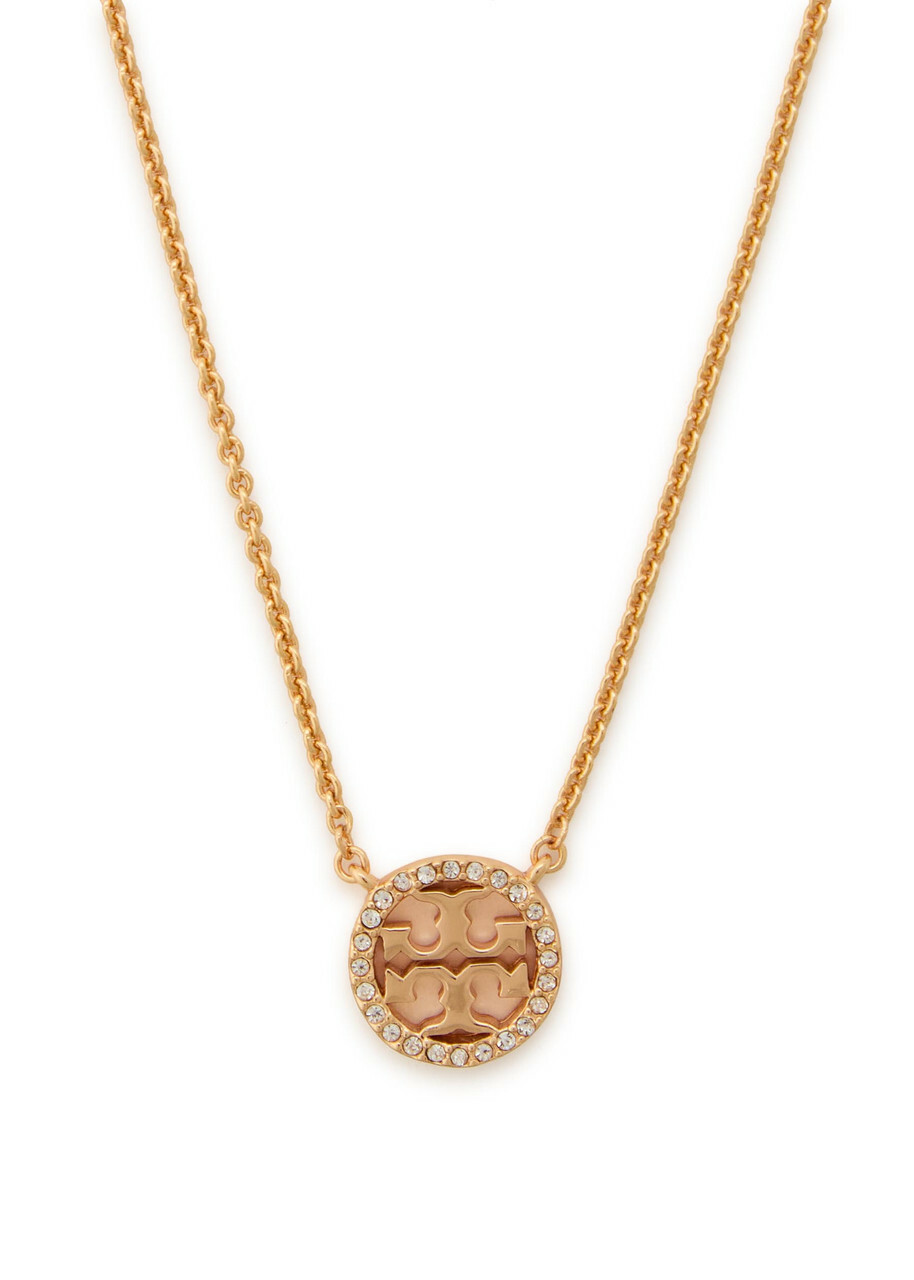 Tory Burch Icon Pavé 18kt Gold-plated Necklace - One Size