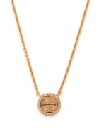 Tory Burch Icon Pavé 18kt Gold-plated Necklace - One Size