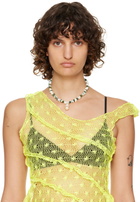 Santangelo SSENSE Exclusive Off-White & Green Kitano Necklace