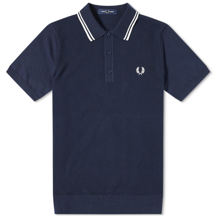 Photo: Fred Perry Authentic Twin Tipped Knitted Polo
