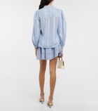 LoveShackFancy Ronda lace-trimmed cotton shirt