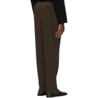 HOMME PLISSÉ ISSEY MIYAKE Brown Tuxedo Pleats Trousers