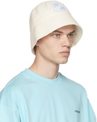 We11done Off-White Knit Bucket Hat