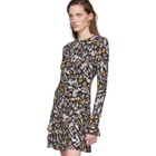 Les Reveries Black Floral Open-Back Dress