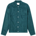 MKI Men's Cupro Trucker Jacket in Teal