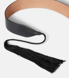 Alaïa Tassel-trimmed leather belt