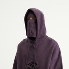 Umbro by Slam Jam Men's Og Logo Mask Hoodie in Dark Purple