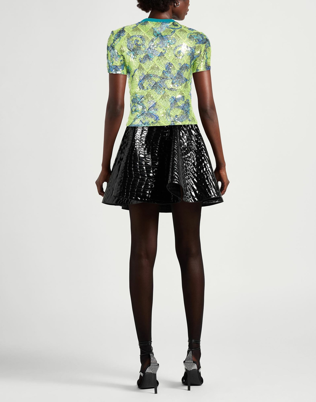 Versace Jeans Couture Womens T-shirt Lime in Green
