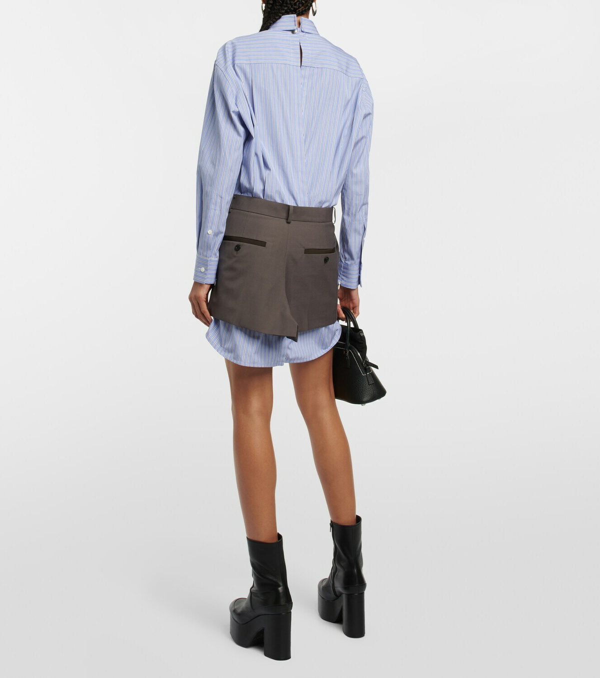 Sacai x Thomas Mason cotton minidress Sacai